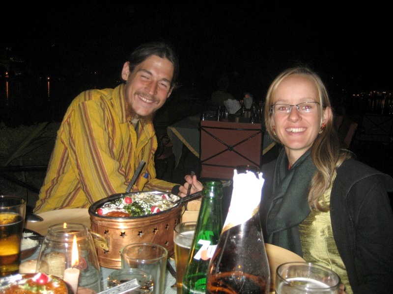 	Udaipur, Rajasthan, Indien: Abendessen	