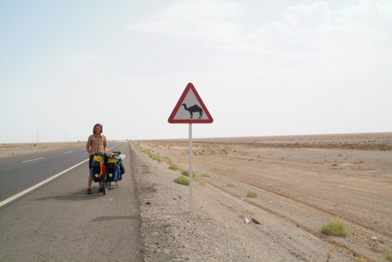 benny wueste iran kamel schild